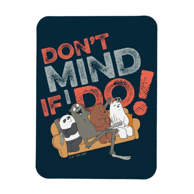 We Bare Bears & Charlie - Don't Mind If I Do! Magnet (Vertical)