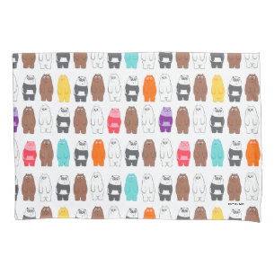 We Bare Bears Colourful Bear Pattern Pillowcase