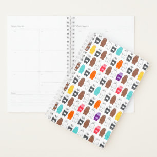 We Bare Bears Colourful Bear Pattern Planner