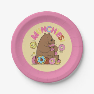 We Bare Bears - Grizz Donut Munchies! Paper Plate