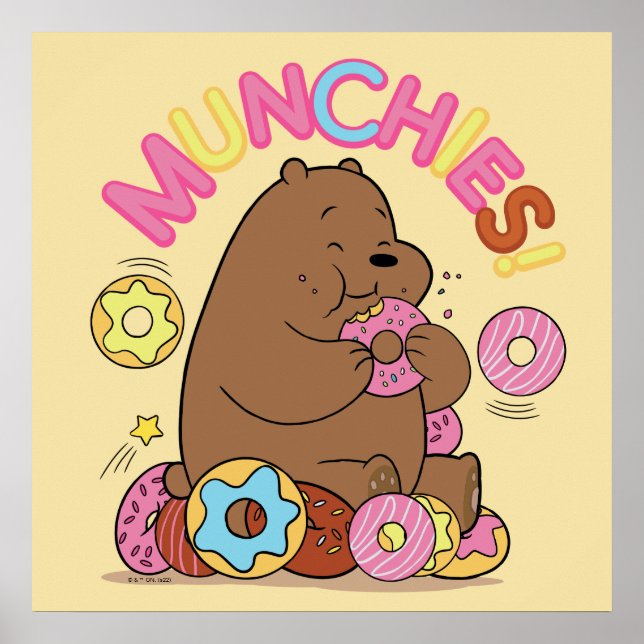 We Bare Bears - Grizz Donut Munchies! Poster (Front)