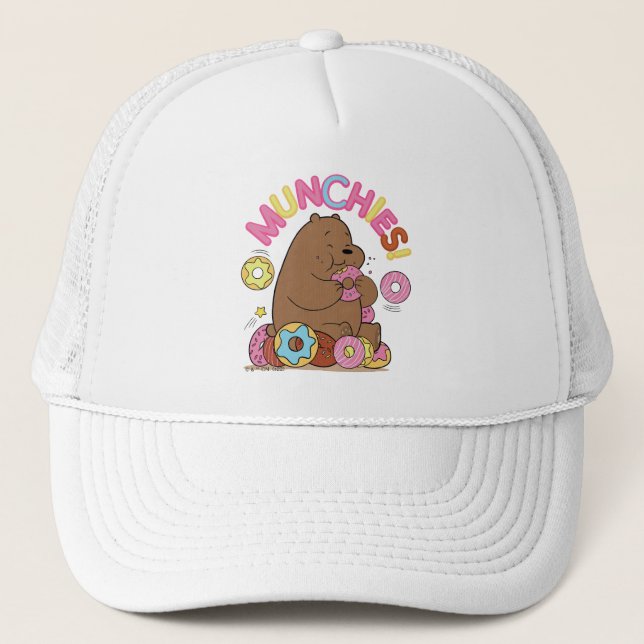 We Bare Bears - Grizz Donut Munchies! Trucker Hat (Front)
