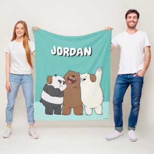 We Bare Bears Group Hug Fleece Blanket