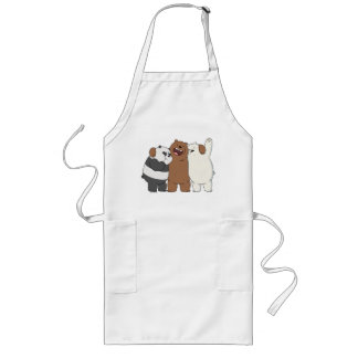 We Bare Bears Group Hug Long Apron