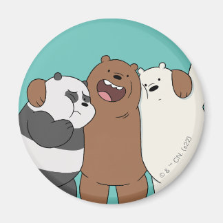 We Bare Bears Group Hug Magnet