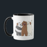 We Bare Bears Group Hug Mug<br><div class="desc">We Bare Bears | Check out Panda,  Grizz,  and Ice Bear in a group hug!</div>