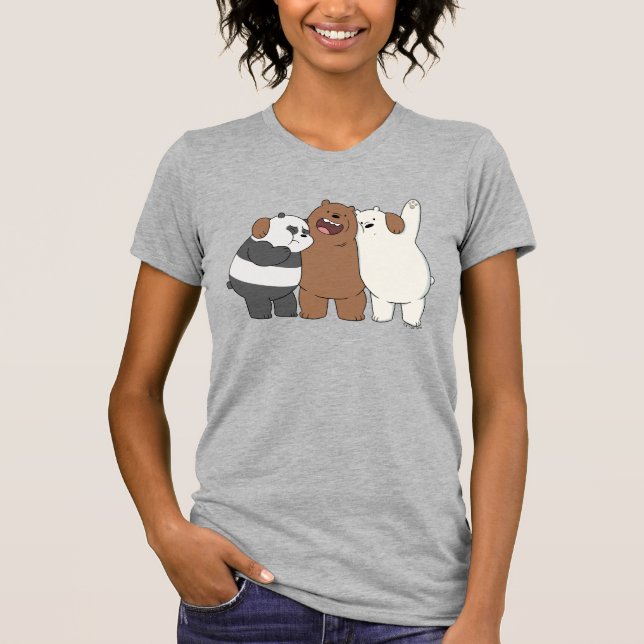 We Bare Bears Group Hug T-Shirt (Front)