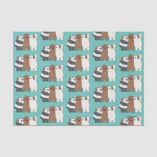 We Bare Bears Group Hug Tissue Paper