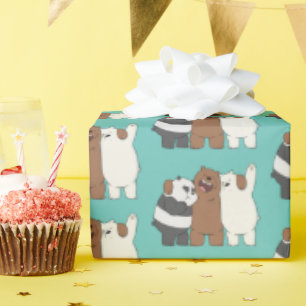 We Bare Bears Group Hug Wrapping Paper