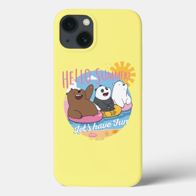 We Bare Bears - Hello Summer! Let's Have Fun Case-Mate iPhone Case (Back)