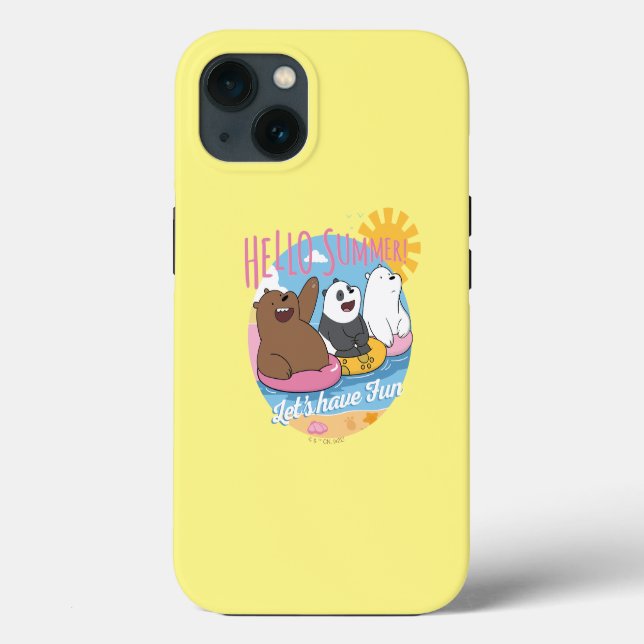 We Bare Bears - Hello Summer! Let's Have Fun Case-Mate iPhone Case (Back)