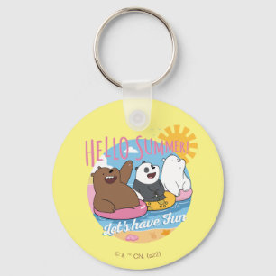 We Bare Bears - Hello Summer! Let's Have Fun Key Ring