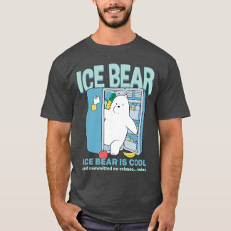 We Bare Bears Ice Bear is Cool Funny Fridge Cartoo T-Shirt