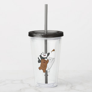 We Bare Bears - Last Pizza Slice Acrylic Tumbler