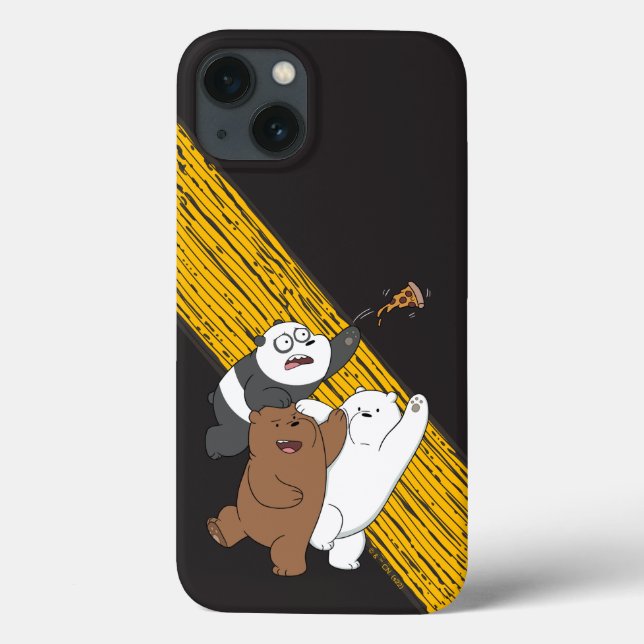 We Bare Bears - Last Pizza Slice Case-Mate iPhone Case (Back)