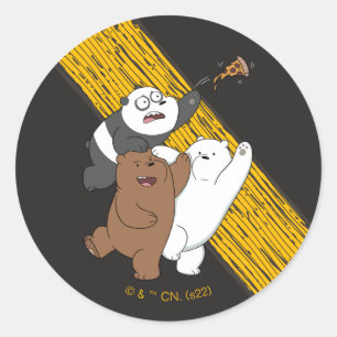 We Bare Bears - Last Pizza Slice Classic Round Sticker