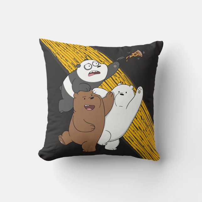 We Bare Bears - Last Pizza Slice Cushion (Front)