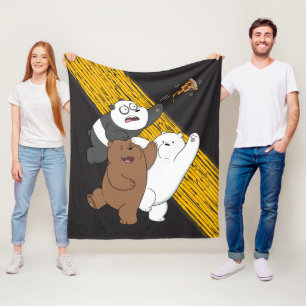 We Bare Bears - Last Pizza Slice Fleece Blanket