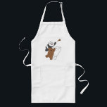We Bare Bears - Last Pizza Slice Long Apron<br><div class="desc">We Bare Bears | Check out Panda jumping over Grizz and Ice Bear to get the last slice of pizza!</div>