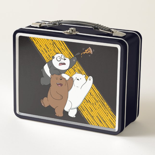 We Bare Bears - Last Pizza Slice Metal Lunch Box (Front)
