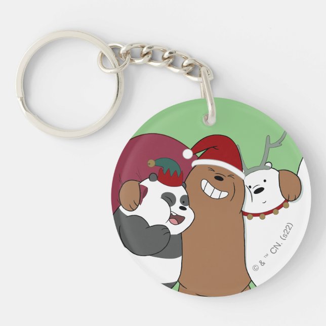 We Bare Bears - Season's Greetings Key Ring (Front)
