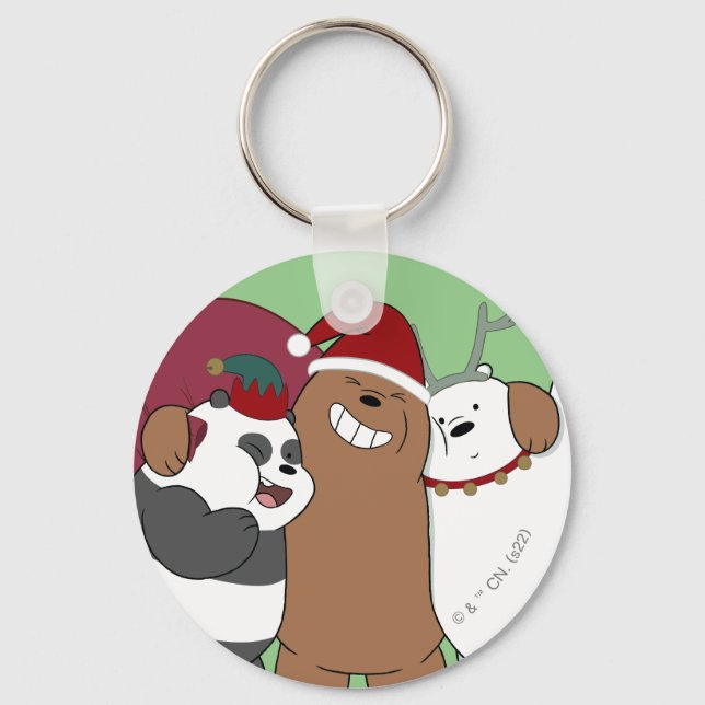 We Bare Bears - Season's Greetings Key Ring (Front)