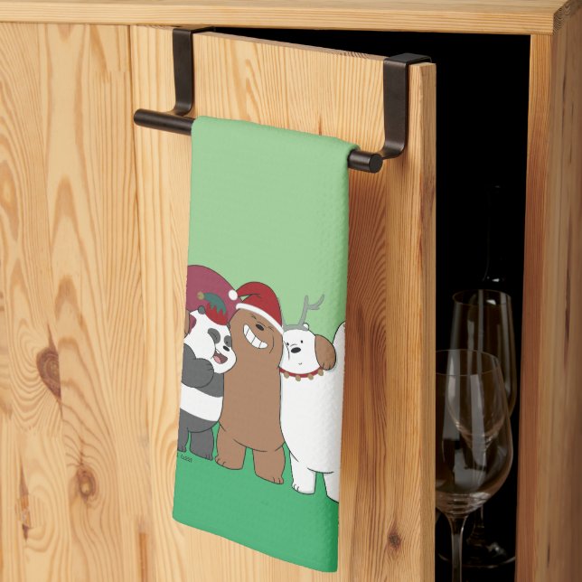 We Bare Bears - Season's Greetings Tea Towel (Thirds Fold)