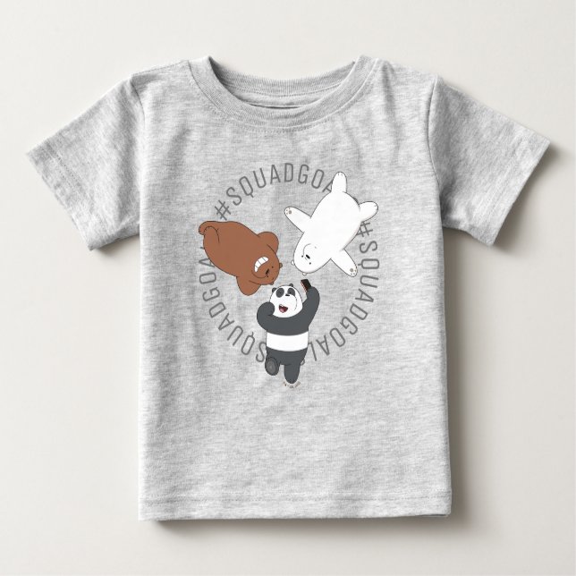 We Bare Bears - #SquadGoals Baby T-Shirt (Front)