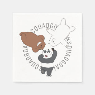 We Bare Bears - #SquadGoals Napkin