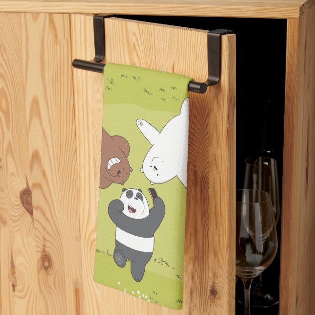 We Bare Bears - #SquadGoals Tea Towel (Thirds Fold)