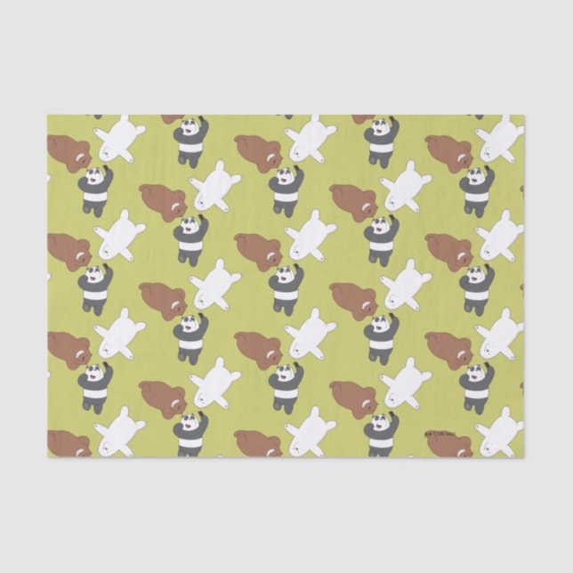We Bare Bears - #SquadGoals Tissue Paper (Front)