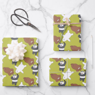 We Bare Bears - #SquadGoals Wrapping Paper Sheet