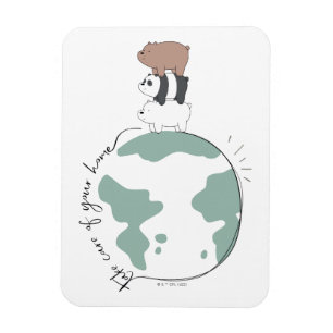 We Bare Bears - Take Care of Your Home Magnet