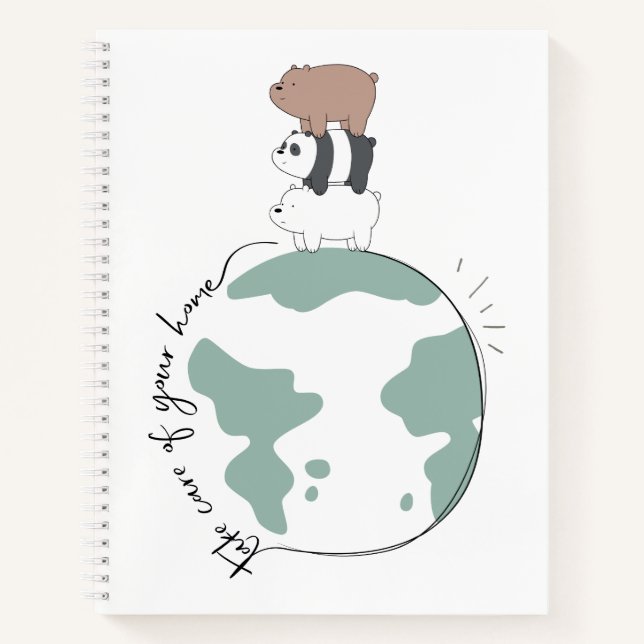 We Bare Bears - Take Care of Your Home Notebook (Front)