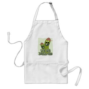 We Be Dill-in Pickle Buds Fun Cartoon Art  Standard Apron