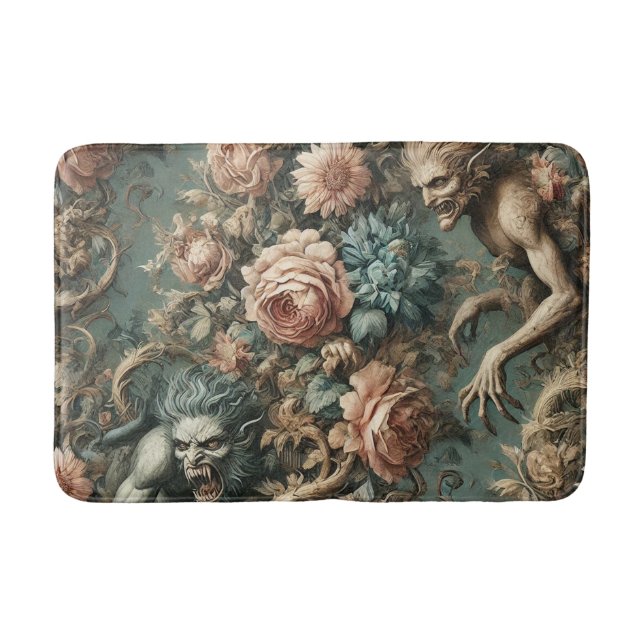 We Beast Tonight – Gothic Victorian Bath Mat (Front)