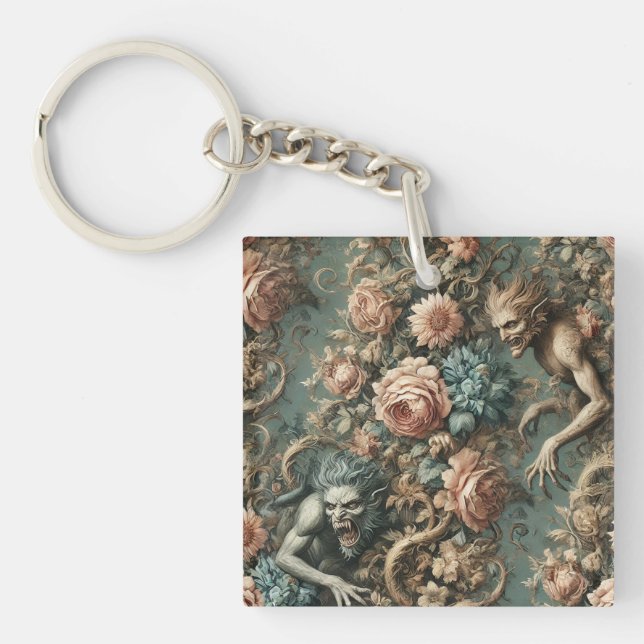 We Beast Tonight – Gothic Victorian Key Ring (Front)