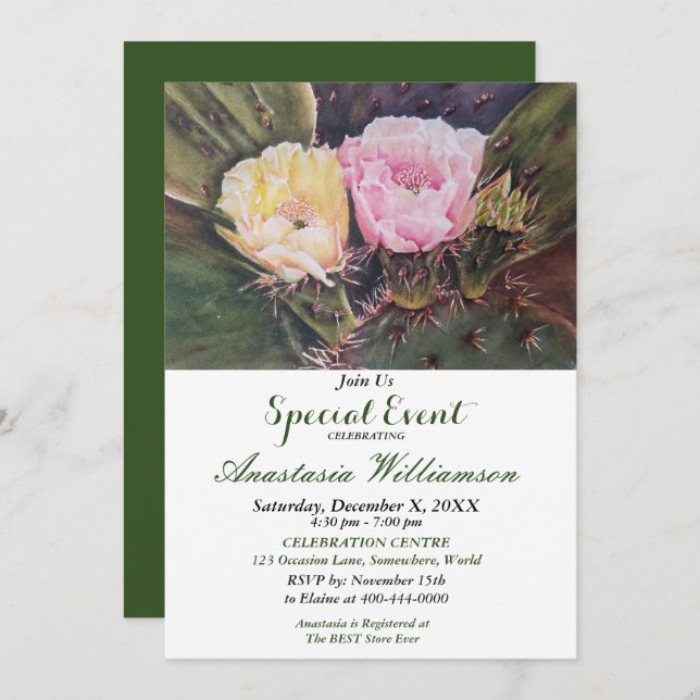 WE BECOME TWO PARTY EVENT INVITE (Front/Back)