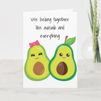 We Belong Together Love Avocado Funny Anniversary