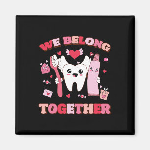 We Belongs Togethers Brush Tooth Dentist Heart Val Magnet