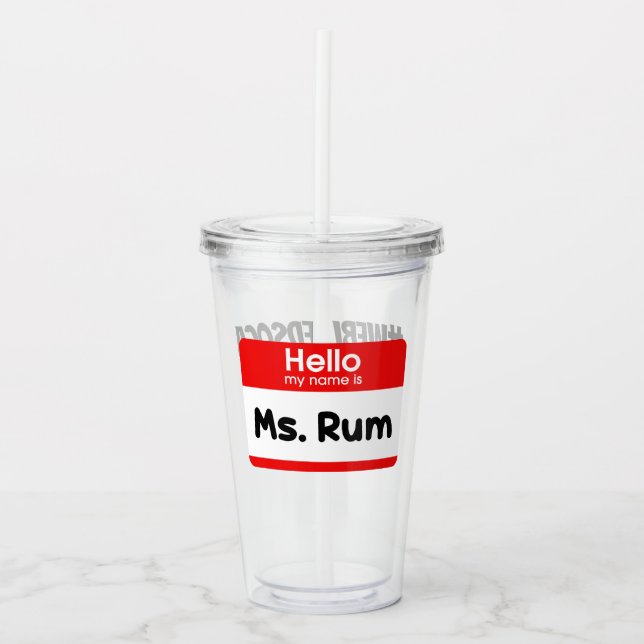 We Bleed Soca "Ms Rum" Fete Cup - V2 (Front)