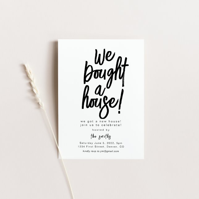We Bought a House Housewarming Party Invitation (Creator Uploaded)
