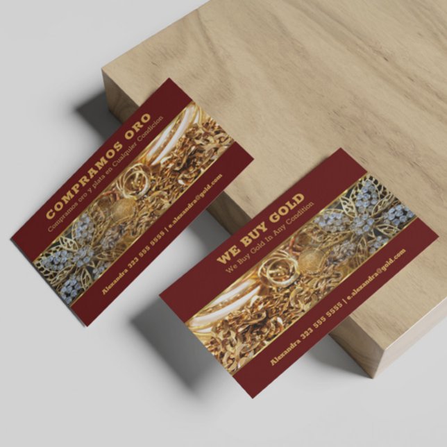We Buy Gold Business Card 2 (Creator Uploaded)