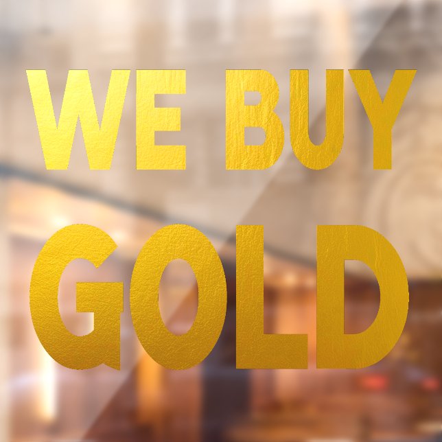 We Buy Gold Large  (Sheet 2)