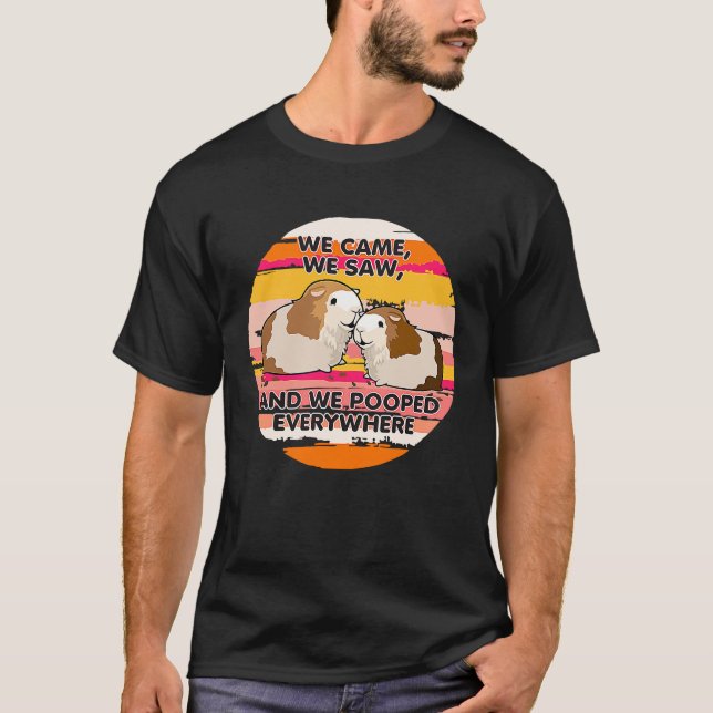 We Came We Saw And We Pooped Everywhere Animal T-Shirt (Front)