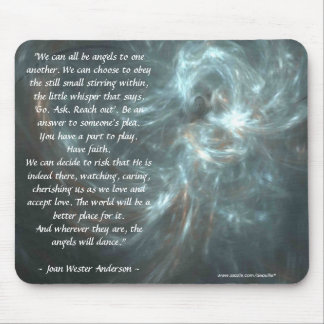 WE CAN ALL BE ANGELS MOUSE PAD