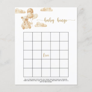 We can bearly wait baby bingo game