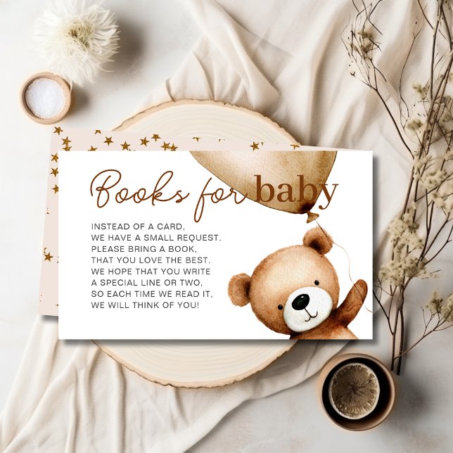 We Can Bearly Wait Baby Shower Books for Baby Enclosure Card (We Can Bearly Wait Baby Shower Books for Baby Enclosure Card)