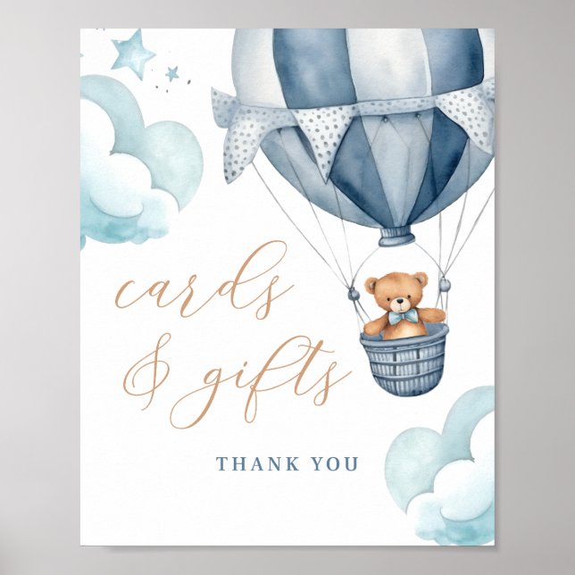 We Can Bearly Wait Baby Shower Cards And Gifts Poster (Front)