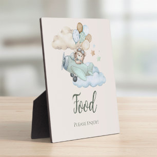 We Can Bearly Wait Baby Shower Enjoy Food Table Plaque